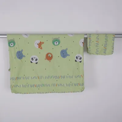 Bed set (Green, Multicolored) from Dormia Cotton