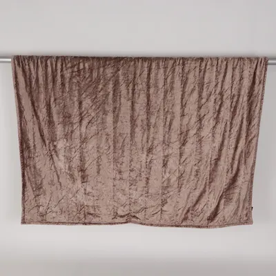 Couverture (Marron) Coton, Polyester, Viscose