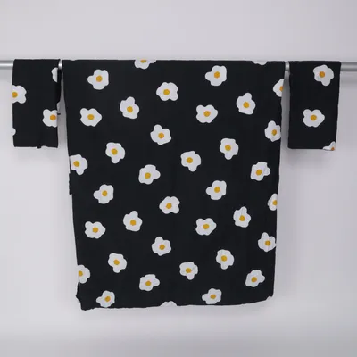 Bed set (Black, White, Yellow) from IKEA Cotton, Viscose