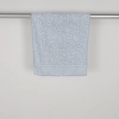 Badehåndklæde (Blå, Hvid) fra Bathroom Bomuld