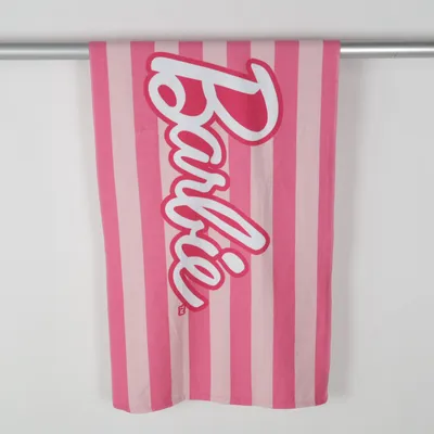 Strandhandduk (Rosa, Vit, Flerfärgad) från Barbie Polyester