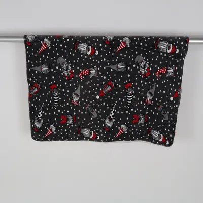 Blanket (Gray, White, Red) from Noble House Polyester