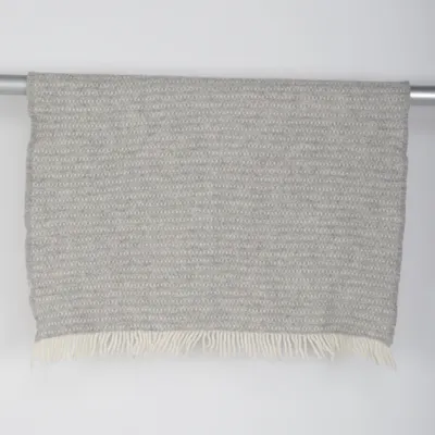 Filt (Grå, Vit) från Klippan Ull