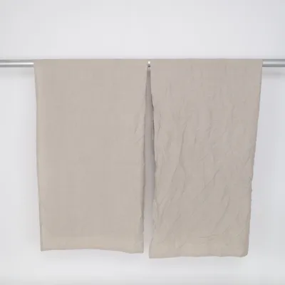 Gordijn aan roede (Beige) van Jotex Linnen