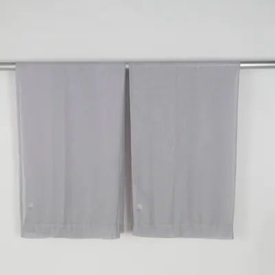 Rod pocket curtain (Gray) from Eight Mood Polyester