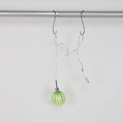 Fönsterlampa (Silverfärgad, Grön)
