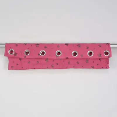 Øjenlågsgardin (Pink) fra Ellos Home Bomuld
