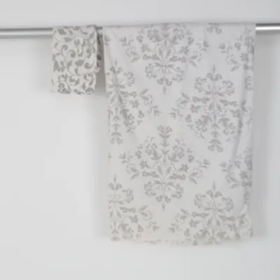 Bäddset (Vit, Grå) från Ellos Home Bomull