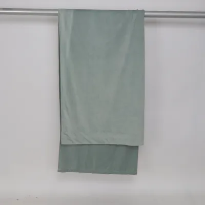 Rod pocket curtain (Green) Polyester