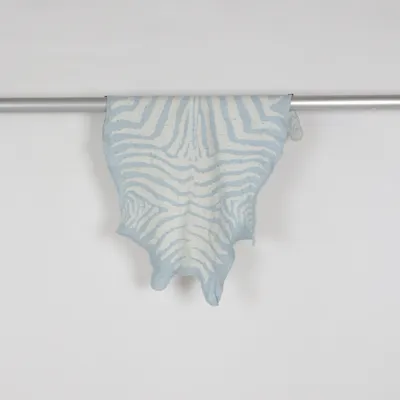 Pläd (Blå, Vit) från Mille Notti Bomull, Ull