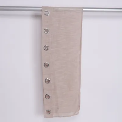 Öljettgardin (Beige) från Rusta Home Polyester