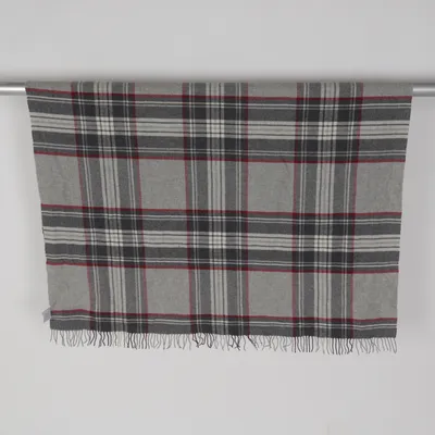 Couverture (Gris, Rouge, Blanc) de GANT Home Nylon, Laine