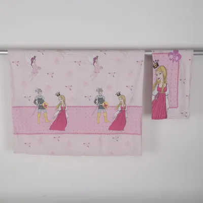 Bed set (Pink, White) from Dormia Cotton