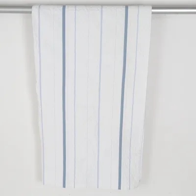 Dessus de lit (Blanc, Bleu) de Himla Coton