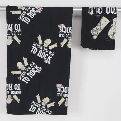 Bäddset (Svart, Vit, Flerfärgad) från The Simpsons Polyester