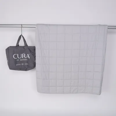 Täcke (Grå) från CURA of Sweden Bomull, Polyester