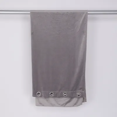 Eyelet curtain (Gray) from Solbacka Hemtextil