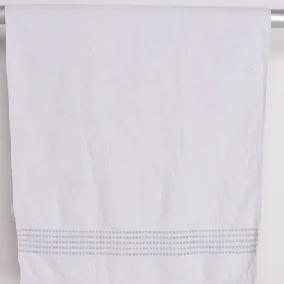 Badlakan (Vit, Grå) från Home Creation Bomull, Viskos