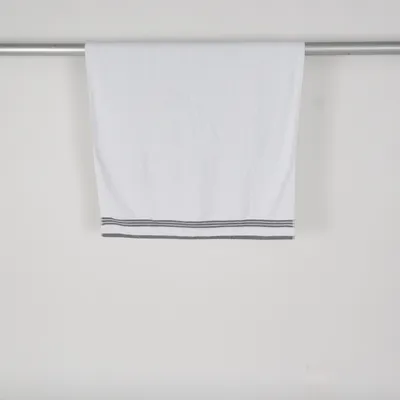 Serviette (Blanc, Gris) de Classic Textile of Sweden Bambou, Coton, Polyester