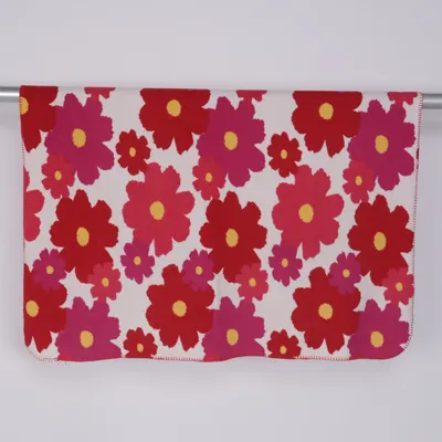 Deken (Rood, Meerkleurig) van ICA Polyester