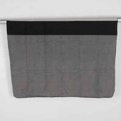Blanket (Beige, Black) from Kosta Linnewäfveri Recycled polyester