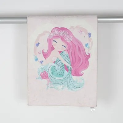 Kortluvet tæppe (Pink, Flerfarvet) fra Tedi Polyester