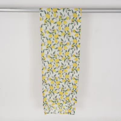 Gardinkappa (Vit, Gul, Grön) från Rusta Home Polyester