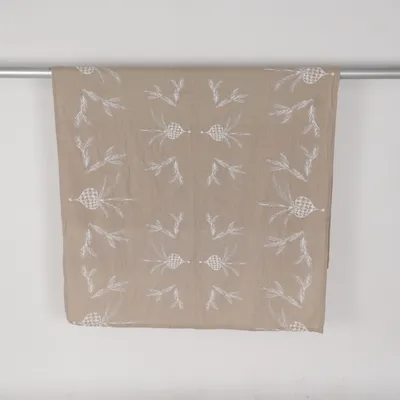 Tablecloth (Brown, White) from Lene Bjerre Cotton