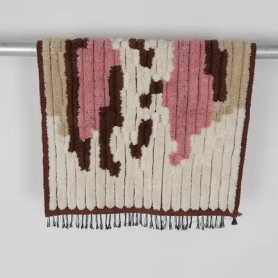 Kortluggad matta (Beige, Rosa, Brun)