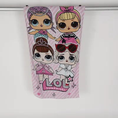 Badetuch (Pink, Weiß, Mehrfarbig) von L.O.L. Surprise! Baumwolle