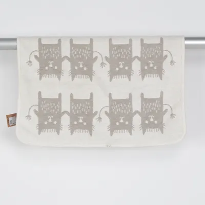 Babyfilt (Grå, Vit) från Klippan Ekologisk bomull