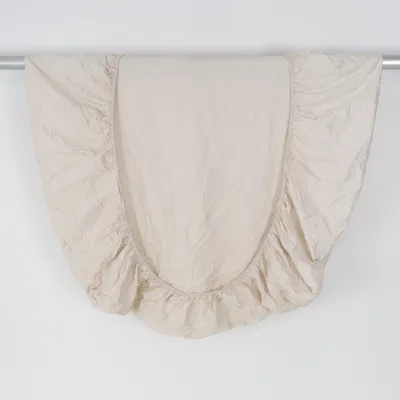 Fitted sheet (Beige) from IKEA Cotton, Lyocell