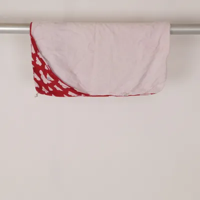 Badponcho (Rood, Wit) van Färg & Form