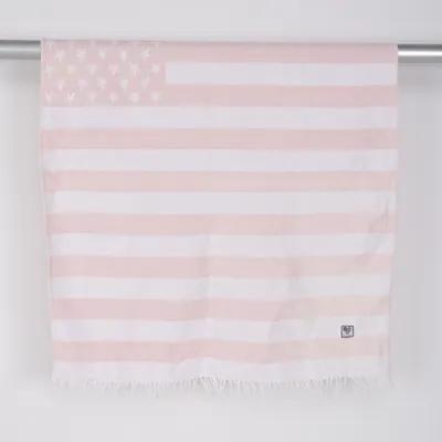 Babyfilt (Rosa, Vit) från Lexington Baby Bomull