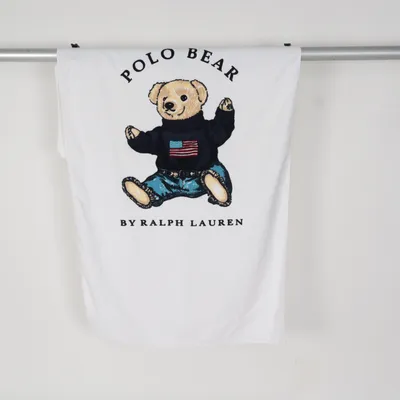 Bath towel (White, Blue, Multicolored) from Ralph Lauren Cotton