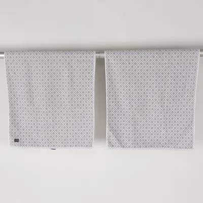 Bath towel (Gray, White) from Nina Royal Cotton