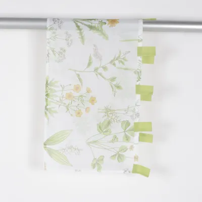 Hissgardin (Vit, Grön, Gul) från BPC Bonprix Collection Polyester