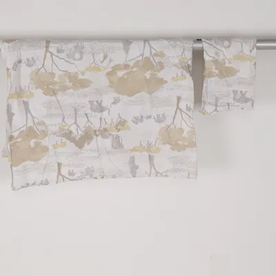 Bed set (White, Beige, Gray) from Høie of Scandinavia Cotton