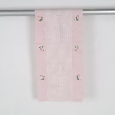 Bordløber (Pink, Hvid) fra Hemtex Bomuld