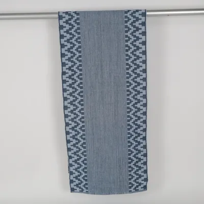 Woven rug (Blue, White) from Karin Cotton