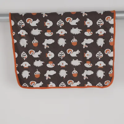 Couverture de bébé (Marron, Orange, Blanc) de Hello Baby Coton
