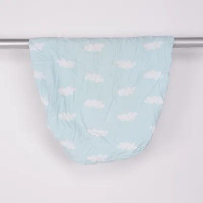 Dra-på-lakan (Blå, Vit) från IKEA Bomull