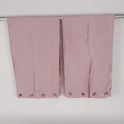 Rideau à œillets (Rose) Polyester