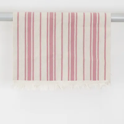 Tapis de salle de bain (Beige, Rouge)