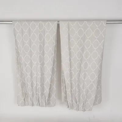 Pleat curtain (Beige, White)