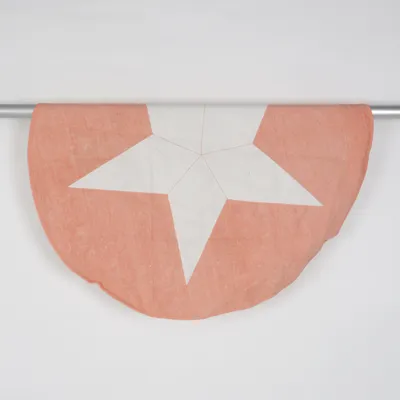 Fladvævet tæppe (Beige, Hvid) fra Lafinesse Bomuld