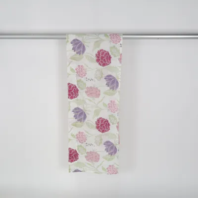 Cantonnière (Blanc, Violet, Vert) de Hemtex Coton