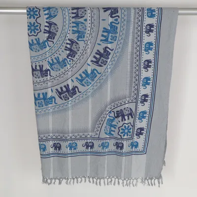 Textile (Gris, Bleu)