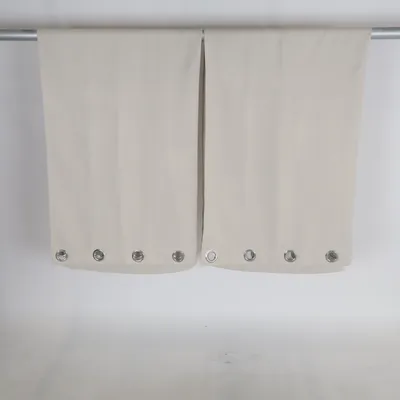 Eyelet curtain (Beige) from Habitat
