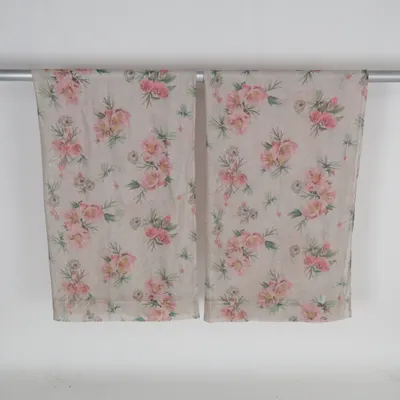 Gardinfag (Pink, Grøn, Beige) fra Rusta Home Polyester